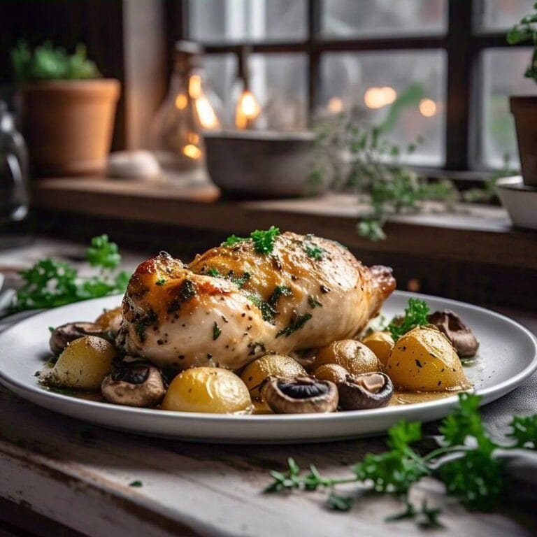 Recette Blanc De Poulet Pomme De Terre Champignon Au Four