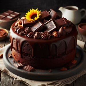 recette gâteau au chocolat avec huile de tournesol