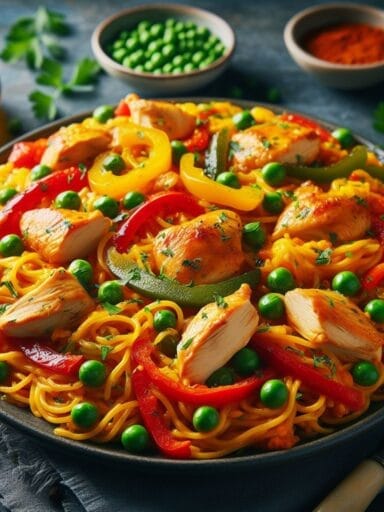 recette fideua poulet