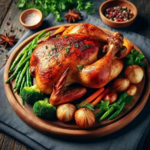 recette poulet aux marrons au four
