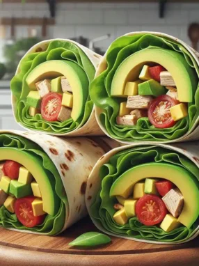recette wrap poulet avocat