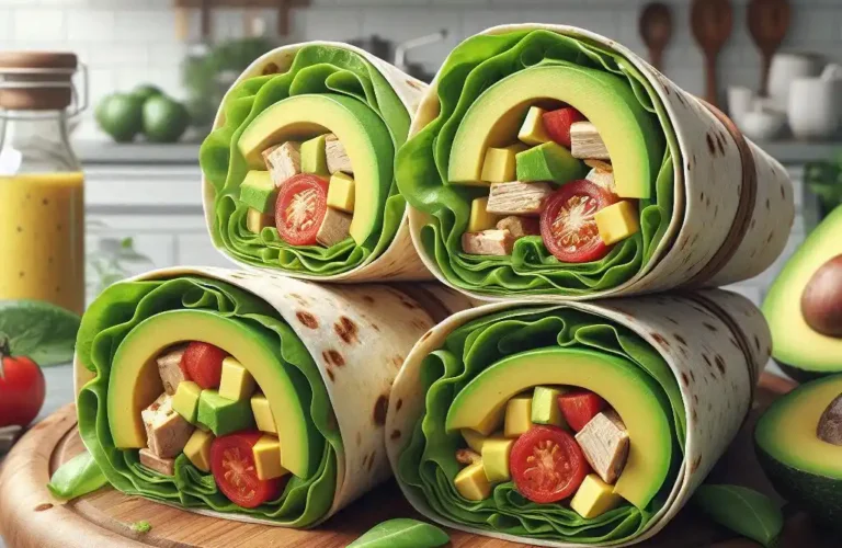 recette wrap poulet avocat