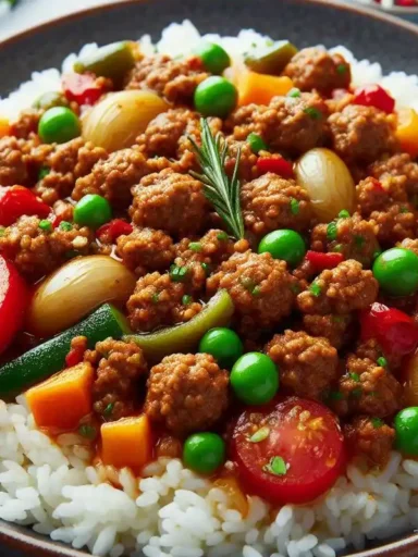 recette riz viande hachée marocaine