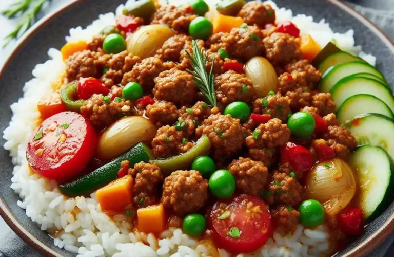 recette riz viande hachée marocaine