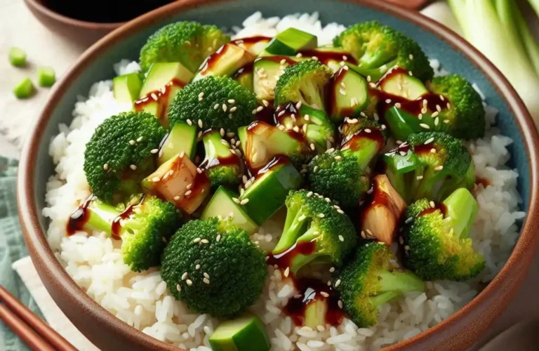 recette riz brocoli sauce soja