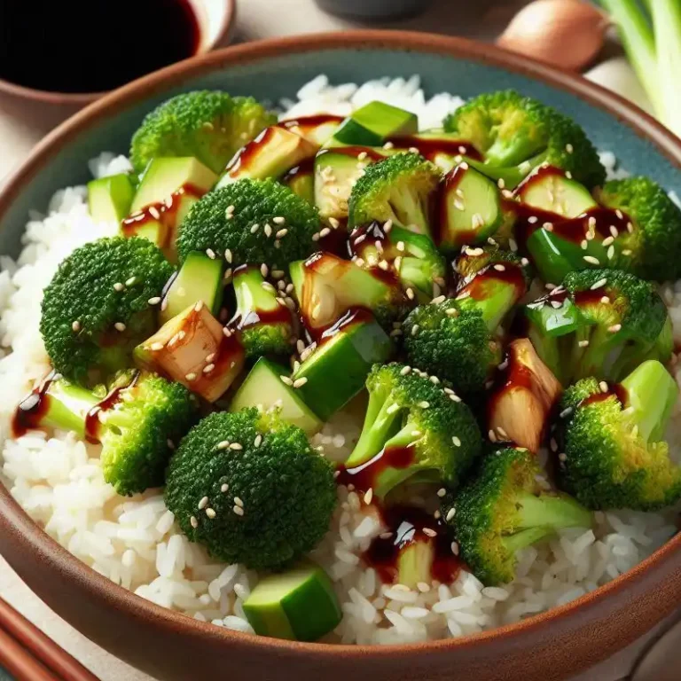 recette riz brocoli sauce soja