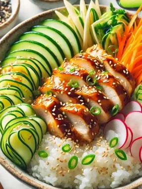 recette poke bowl poulet teriyaki