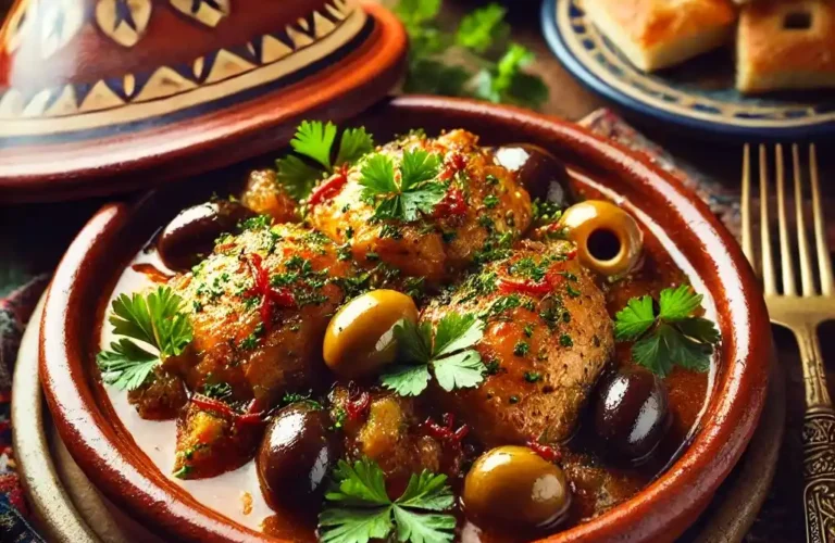 recette poulet aux olives algerien