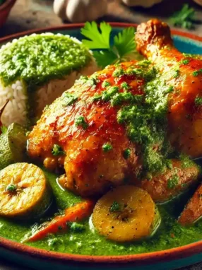recette poulet braisé sauce verte