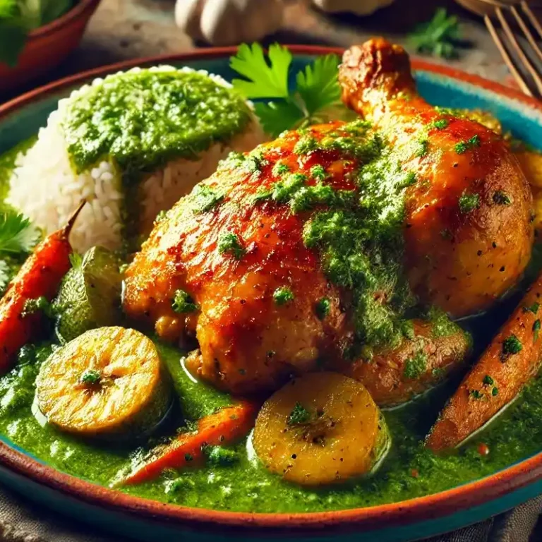 recette poulet braisé sauce verte