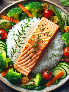 saumon et riz recette