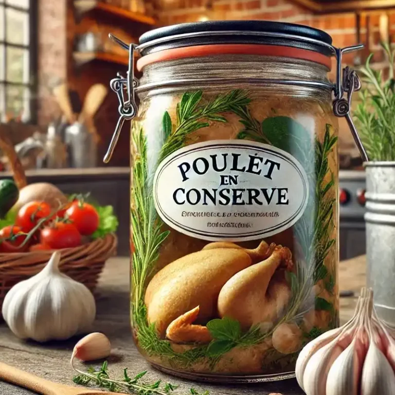 recette de poulet en conserve le parfait