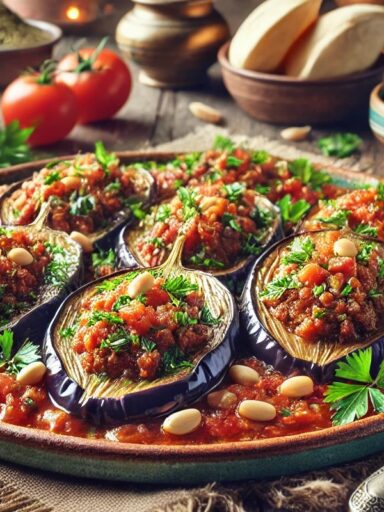 recette libanaise aubergine viande hachée