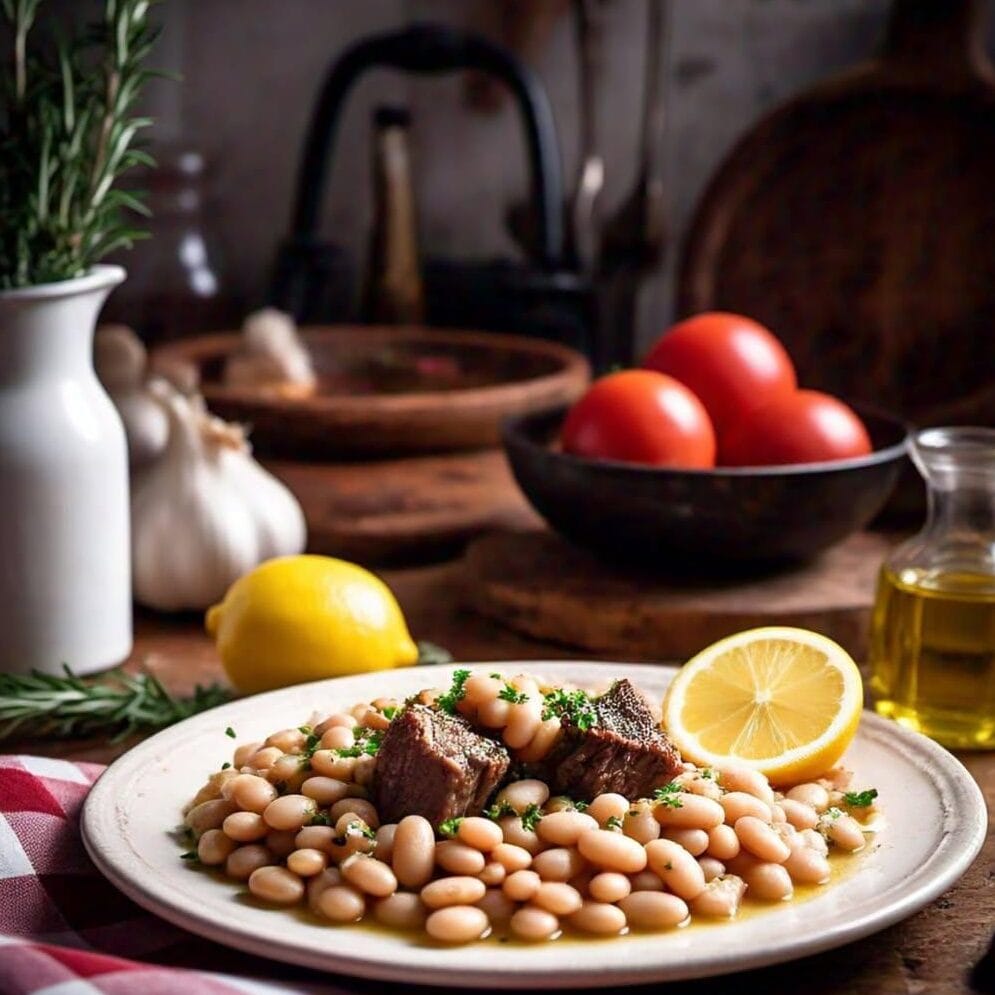 Recette de Haricots Blancs Frais avec Viande