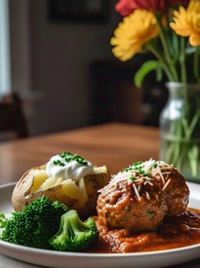 Recette boulette de viande et pomme de terre au four