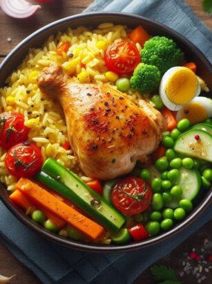 Recette de blanc de poulet et riz