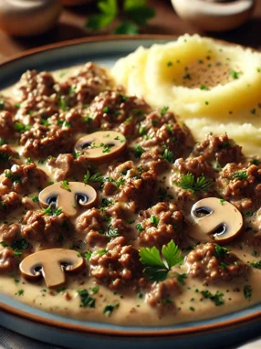 Recette Viande Hachée Champignon Crème