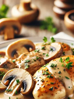 Recette Blancs de Poulet Champignons