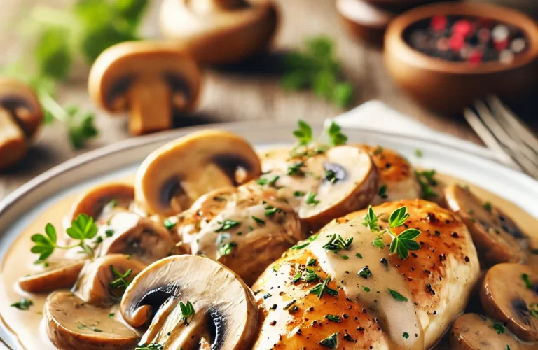 Recette Blancs de Poulet Champignons