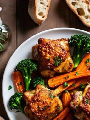 recette cuisse de poulet carotte au four