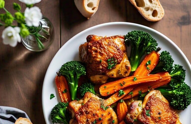 recette cuisse de poulet carotte au four