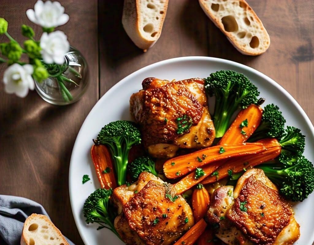 Recette Cuisse de Poulet Carotte au Four