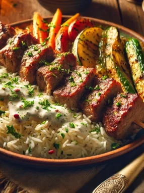 Recette avec Viande Kebab et Riz