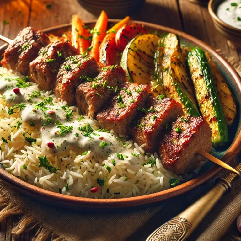Recette avec Viande Kebab et Riz