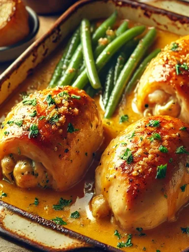 recette paupiette de poulet à la crème au four