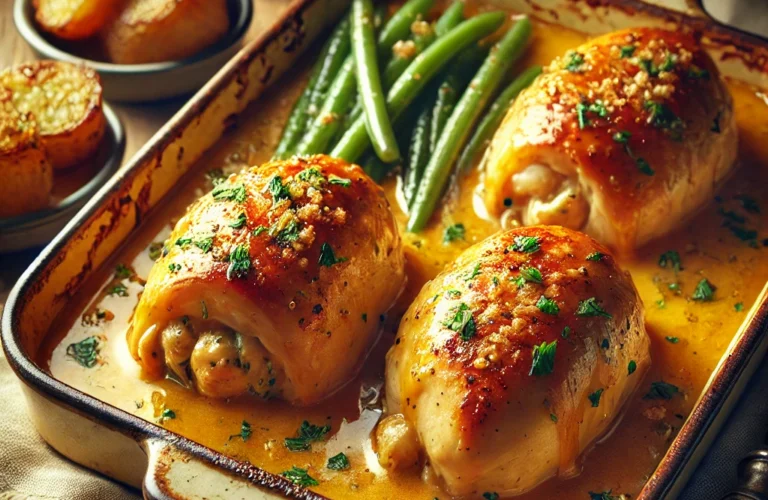 recette paupiette de poulet à la crème au four