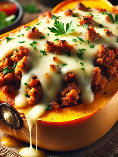 Recette Butternut Farcie Viande Hachée Mozzarella