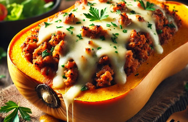 Recette Butternut Farcie Viande Hachée Mozzarella