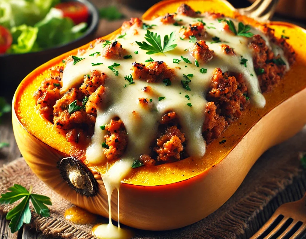 Recette Butternut Farcie Viande Hachée Mozzarella