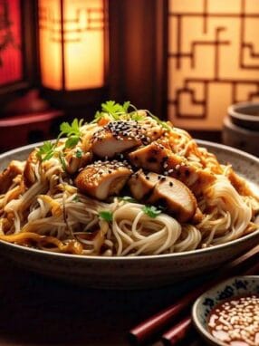 Recette Vermicelle de Riz et Poulet