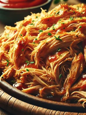 Recette Poulet Effiloché au Four