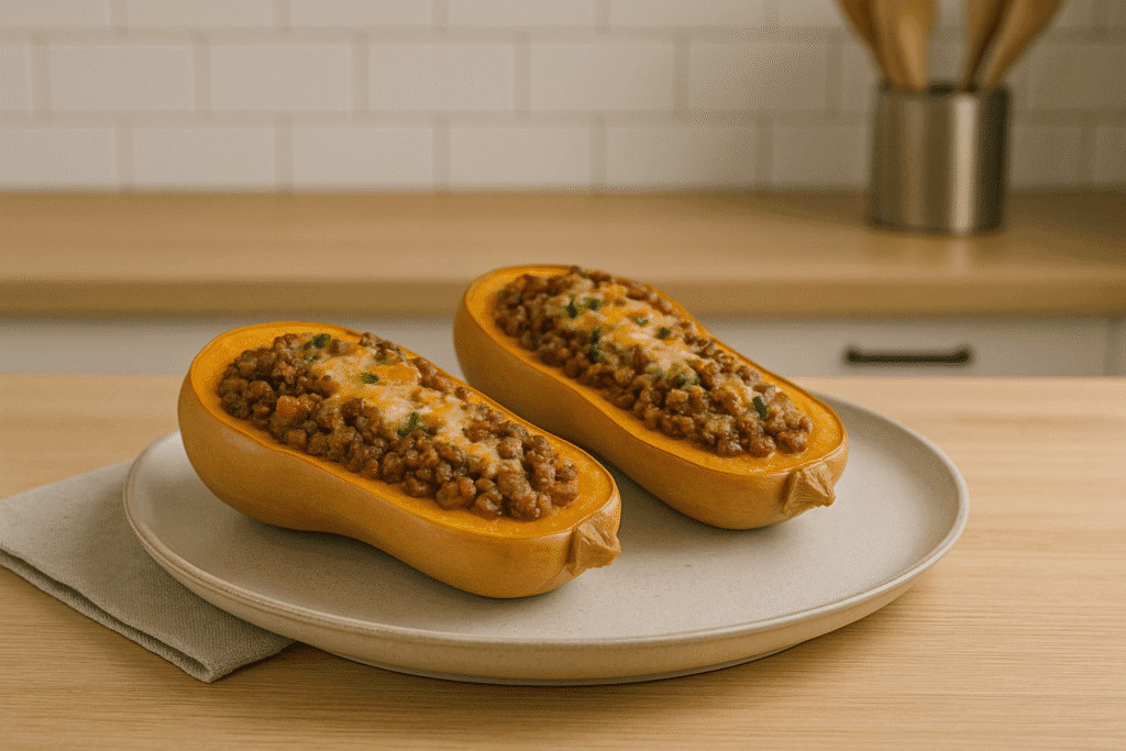 Recette Butternut Farcie Viande Hachée