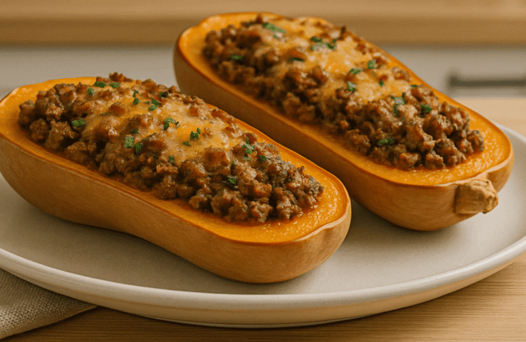 Recette Butternut Farcie Viande Hachée