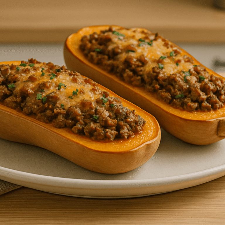 Recette Butternut Farcie Viande Hachée