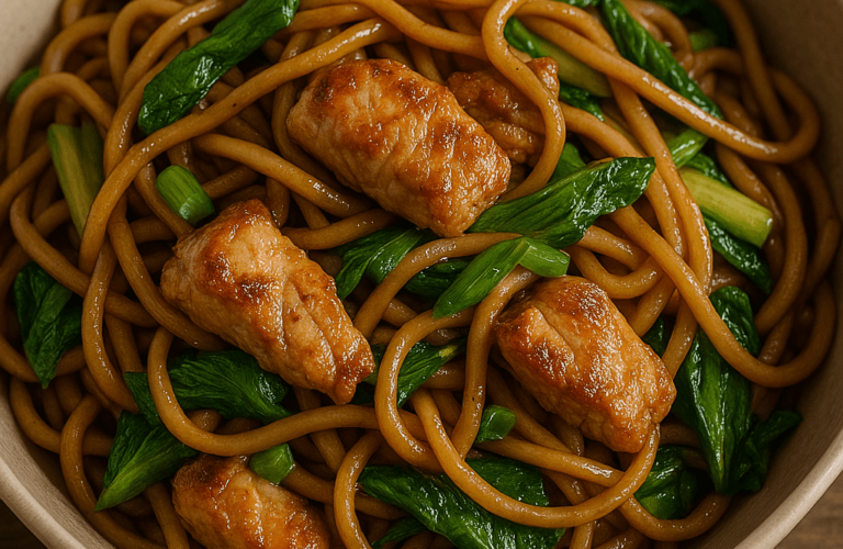 Recette Nouilles Sauté au Poulet