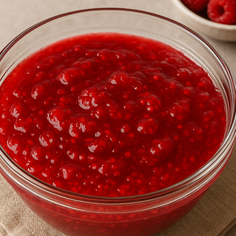 Recette Gelée de Framboise pour Gâteau