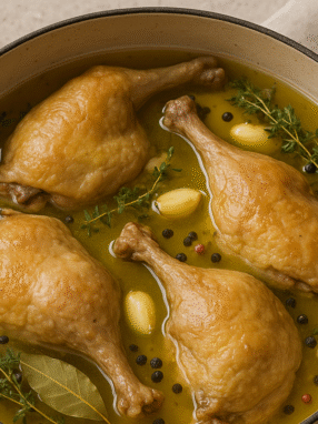 recette confit de poulet simple