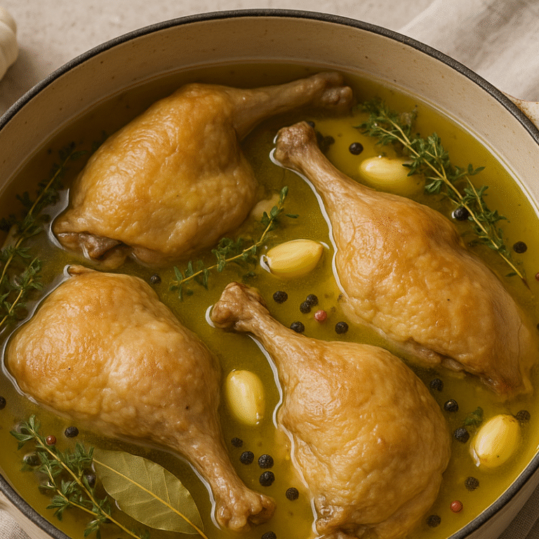 recette confit de poulet simple