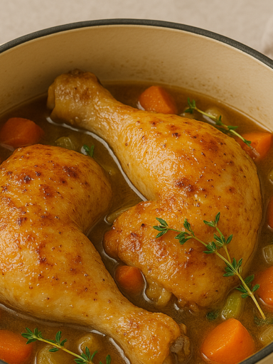 Recette de Cuisse de Poulet en Cocotte
