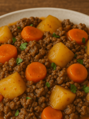 recette cookeo viande hachée pomme de terre carotte
