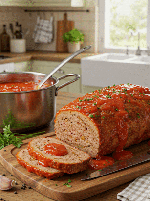 recette de pain viande sauce tomate