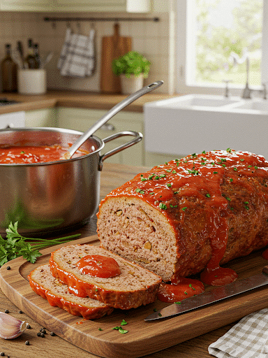 recette de pain viande sauce tomate