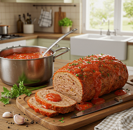 recette de pain viande sauce tomate