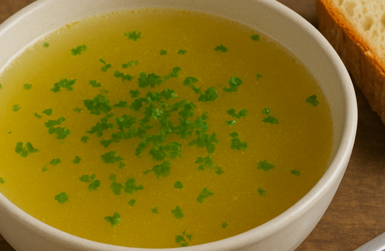 Bouillon de Poulet Recette