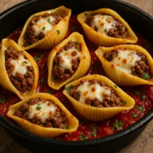 Recette Conchiglioni Farcis Viande Hachée Mozzarella