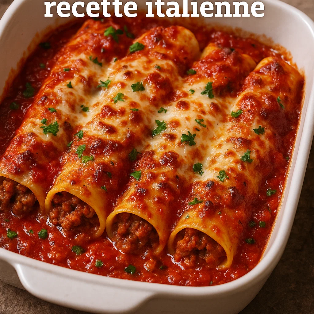 Cannelloni à la viande : recette italienne